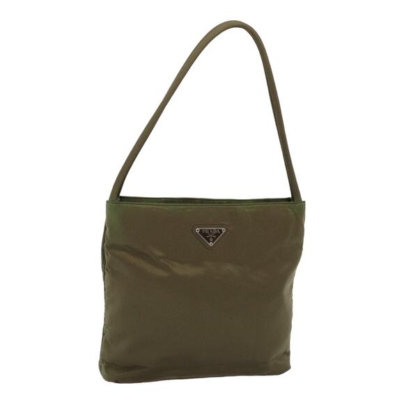 PRADA Hand Bag Nylon Khaki - Picture 1 of 13